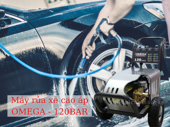Máy rửa xe cao áp OMEGA 120 bar chuyên dùng để rửa xe 