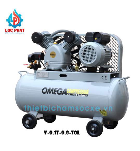 máy nén khí omega 70 lít 2hp 8kg